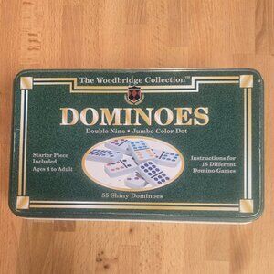 Dominoes Double Nine Jumbo Color Dot NIB/NWT